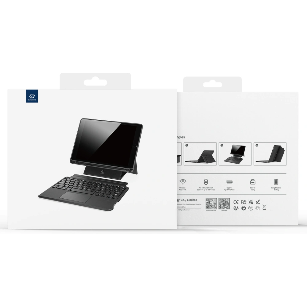 Hurtownia GSM - Etui z klawiaturą Dux Ducis DK Apple iPad Air 10.9 (4. i 5. generacji) / iPad Pro 11 (3. i 4. generacji) czarne - DDS1875 - {ean13} - Hurt