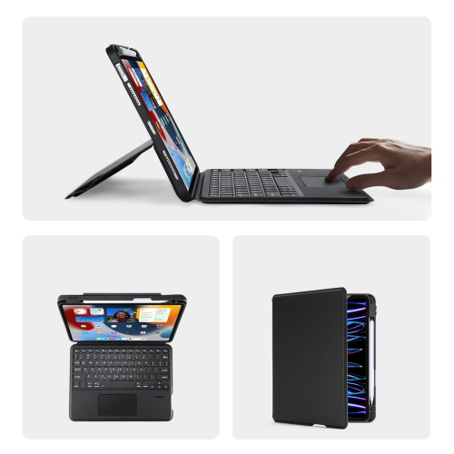Etui z klawiaturą Dux Ducis DK Apple iPad Air 10.9 (4. i 5. generacji) / iPad Pro 11 (3. i 4. generacji) czarne