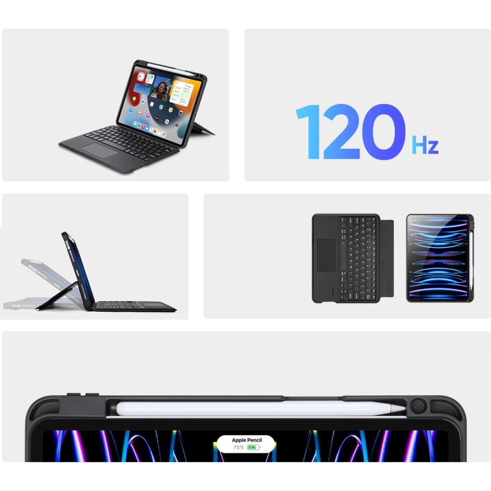 Hurtownia GSM - Etui z klawiaturą Dux Ducis DK Apple iPad Air 10.9 (4. i 5. generacji) / iPad Pro 11 (3. i 4. generacji) czarne - DDS1875 - {ean13} - Hurt