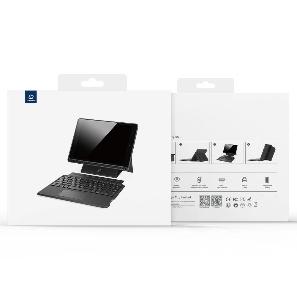Wholesale Dux Ducis DK Keyboard Case Apple iPad 10.2 (7th, 8th and 9th generation) / iPad Air 10.5 (3rd generation) / iPad Pro 10.5 (2nd generation) black - DDS1876 - {ean13} - Hurt