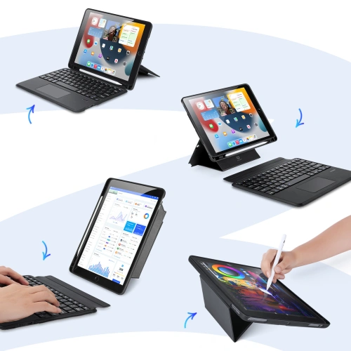 Etui z klawiaturą Dux Ducis DK Apple iPad 10.2 (7., 8. i 9 generacji)/iPad Air 10.5 (3. generacji) /iPad Pro 10.5 (2. generacji) czarne