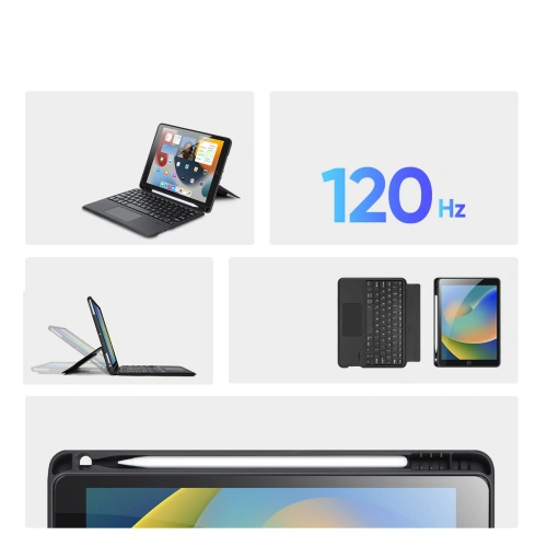 Etui z klawiaturą Dux Ducis DK Apple iPad 10.2 (7., 8. i 9 generacji)/iPad Air 10.5 (3. generacji) /iPad Pro 10.5 (2. generacji) czarne