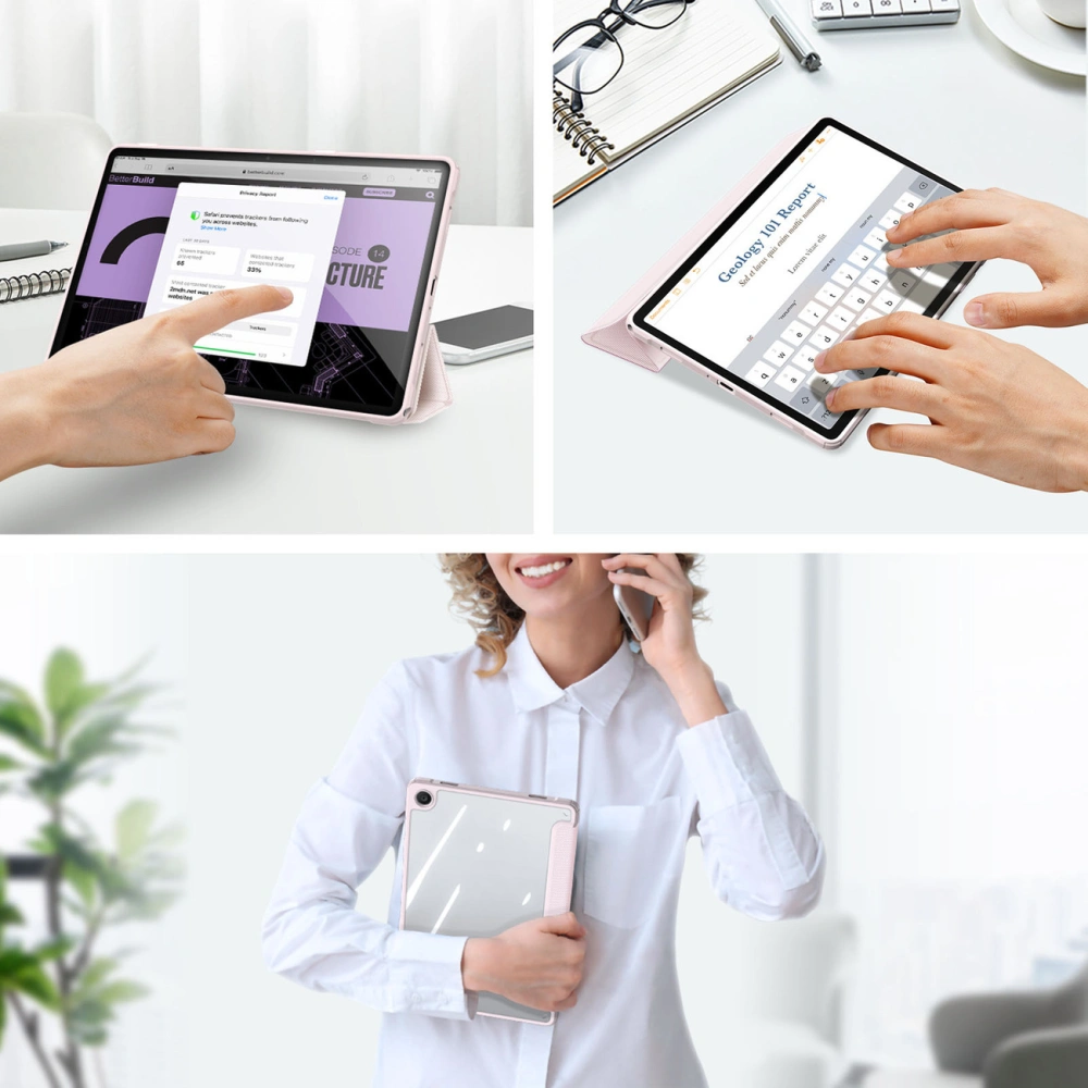 Hurtownia GSM - Etui Dux Ducis Toby Samsung Galaxy Tab A9+ Plus růžové - DDS1878 - {ean13} - Hurt