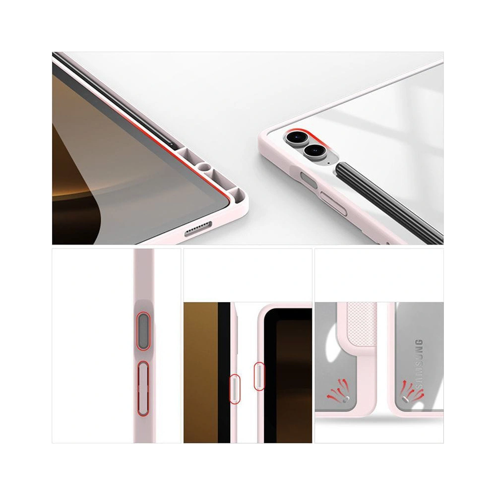 Hurtownia GSM - Etui Dux Ducis Toby Samsung Galaxy Tab S9 FE+ Plus růžové - DDS1880 - {ean13} - Hurt