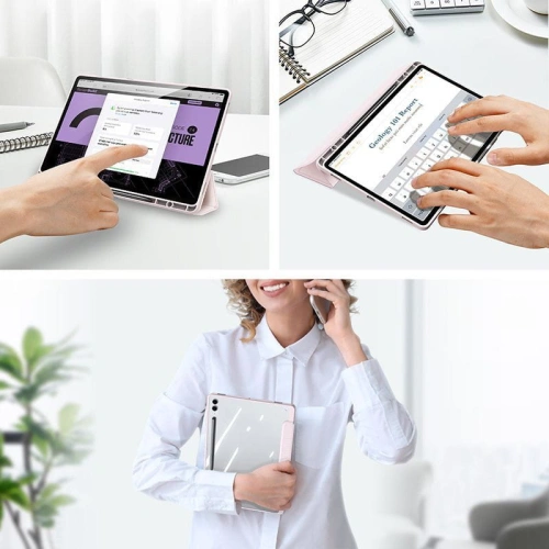Etui Dux Ducis Toby Samsung Galaxy Tab S9 FE+ Plus różowe
