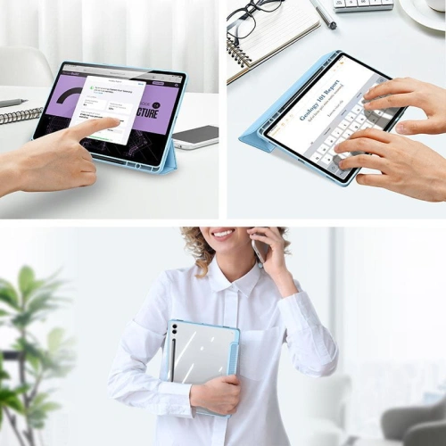 Etui Dux Ducis Toby Samsung Galaxy Tab S9 FE+ Plus niebieskie