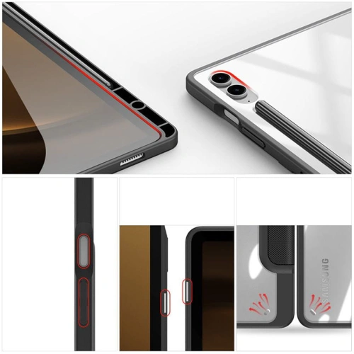 Etui Dux Ducis Toby Samsung Galaxy Tab S9 FE+ Plus czarne