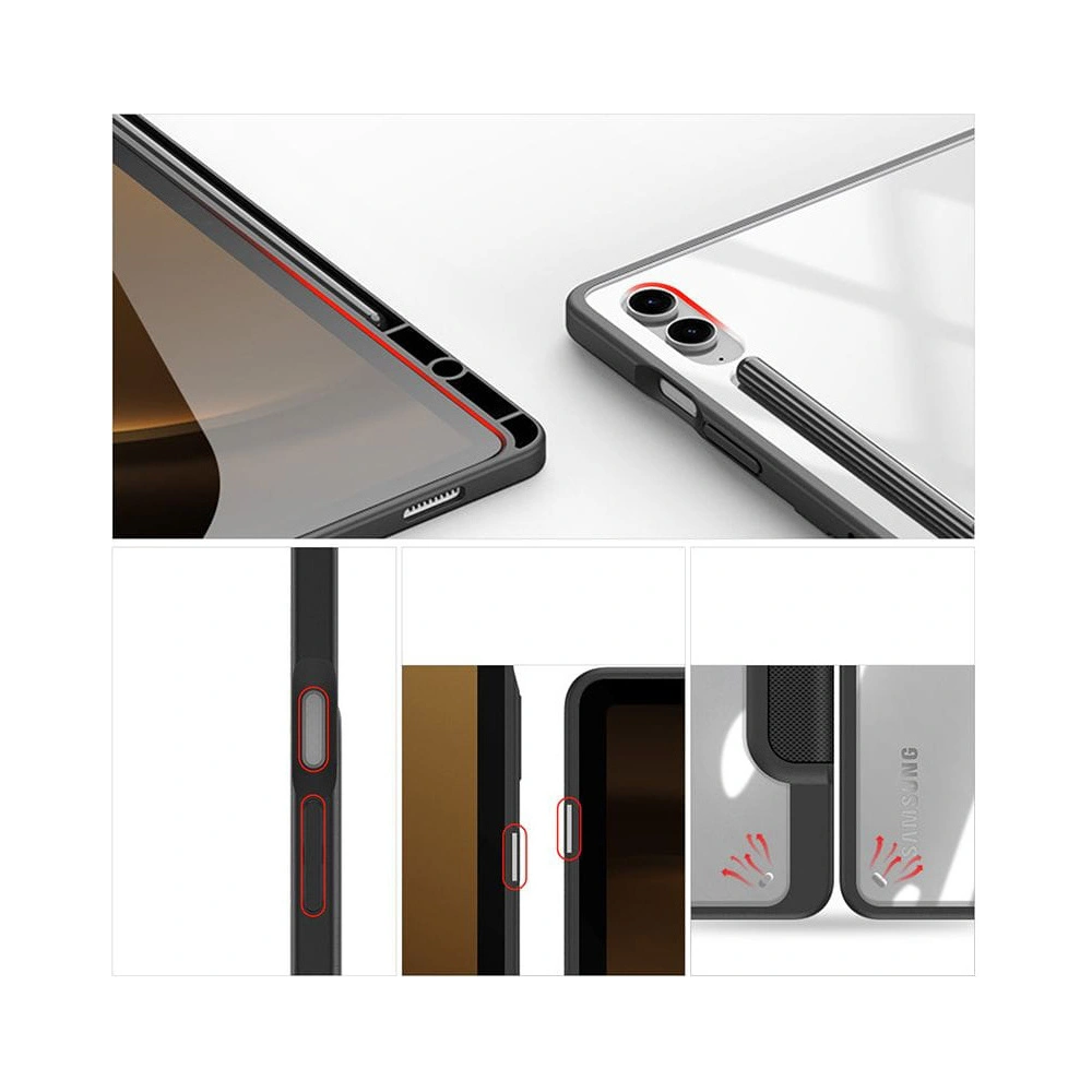 Hurtownia GSM - Case Dux Ducis Toby Samsung Galaxy Tab S9 FE+ Plus schwarz - DDS1882 - {ean13} - Hurt