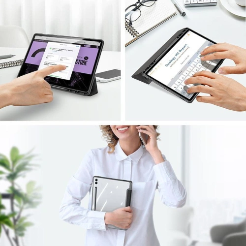 Etui Dux Ducis Toby Samsung Galaxy Tab S9 FE+ Plus czarne