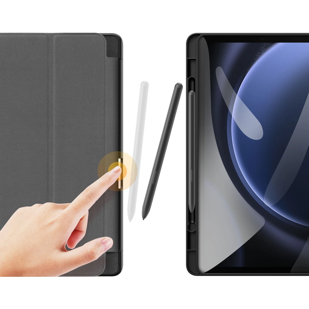 Hurtownia GSM - Etui Dux Ducis Domo Samsung Galaxy Tab S9 FE+ Plus czarne - DDS1885 - {ean13} - Hurt