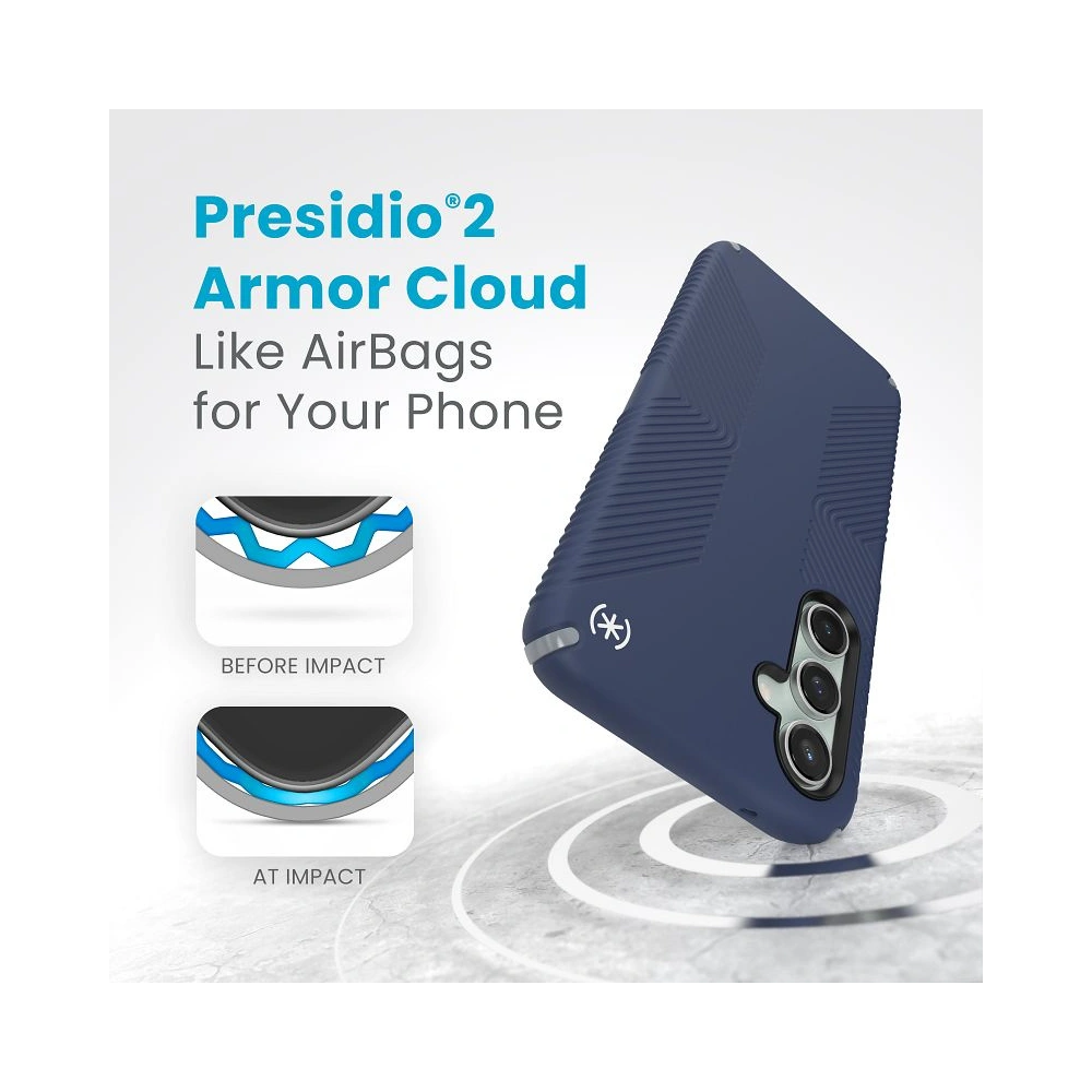 Wholesale Speck Presidio2 Grip Samsung Galaxy S23 FE (Coastal Blue/Black/White) - SPK584 - {ean13} - Hurt