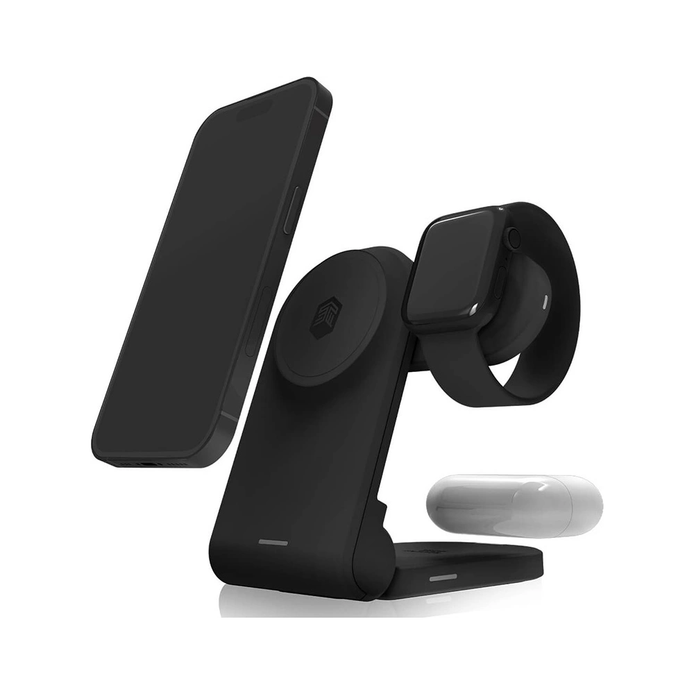 Hurtownia GSM - Induktive Ladegerät 3w1 STM ChargeTree MAG MagSafe (schwarz) - STM62 - {ean13} - Hurt