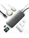 Hurtownia GSM - Adapter hub 9w1 UGREEN USB-C do HDMI 4K, 3x USB 3.0, Typ-C PD, RJ45, SD, Micro SD, VGA - UGR130 - {ean13} - Hurt