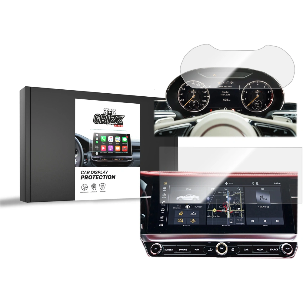 Hurtownia GSM - Cserép fólia GrizzGlass CarDisplay védelem Bentley Continental Flying Spur 2019 [2w1] - GRZ7703 - {ean13} - Hurt