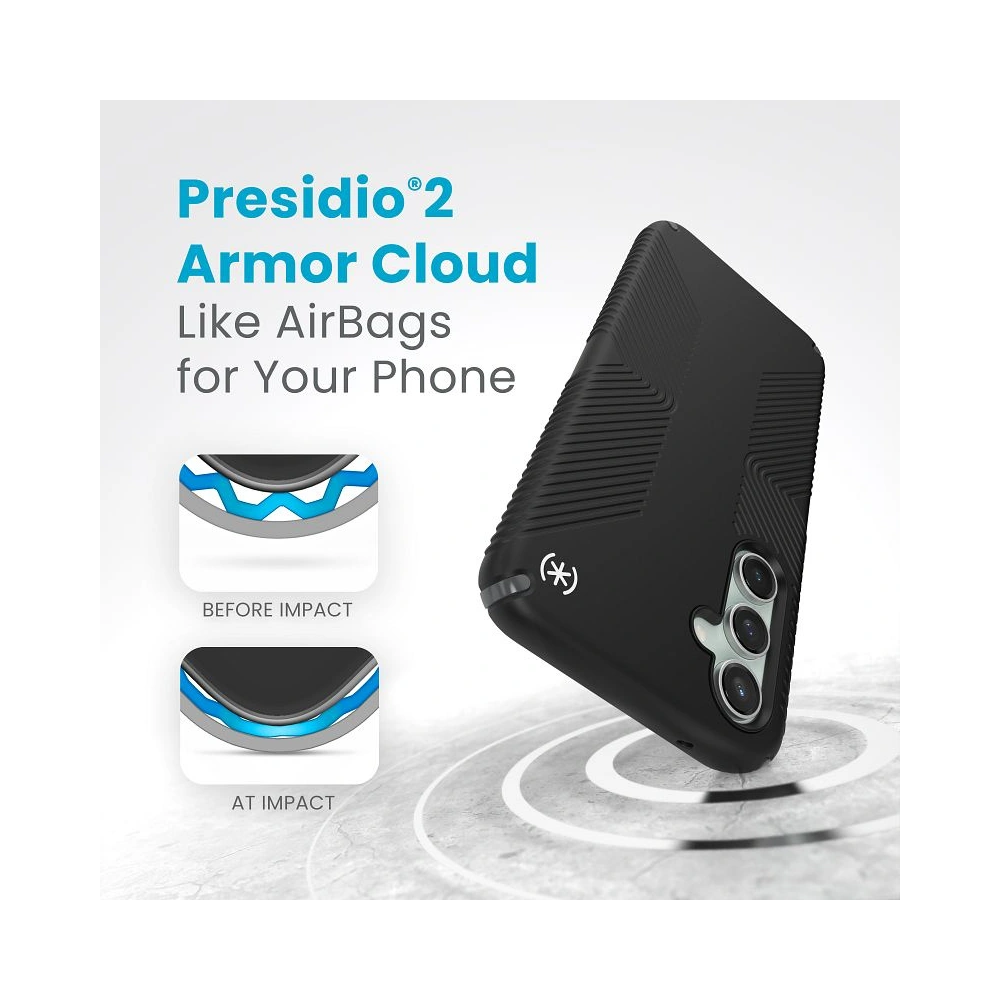 Wholesale Speck Presidio2 Grip Samsung Galaxy S23 FE (Black/Black/White) - SPK586 - {ean13} - Hurt