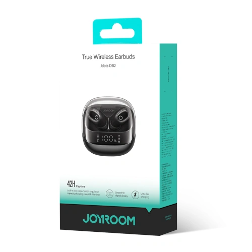 Słuchawki bezprzewodowe dokanałowe Joyroom Jdots Series JR-DB2 TWS Bluetooth 5.3 czarne