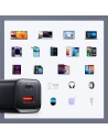 Hurtownia GSM - Hálózati töltő Joyroom Speed Series JR-TCF08EU USB-A, USB-C 30W PD QC AFC FCP fekete - JYR935 - {ean13} - Hurt