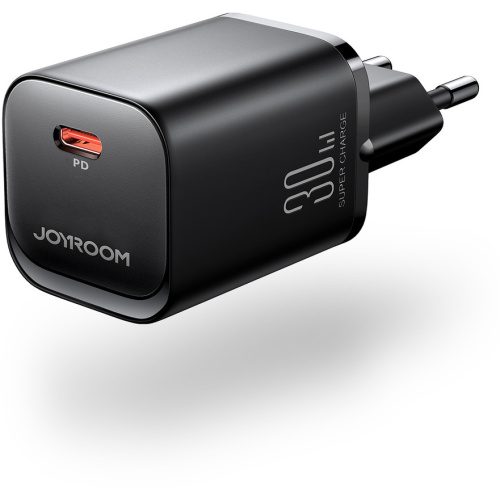 Joyroom Distributor - 6956116766283 - JYR936 - Joyroom Speed Series JR-TCF07EU wall charger USB-C 30W PD QC AFC FCP black - B2B homescreen
