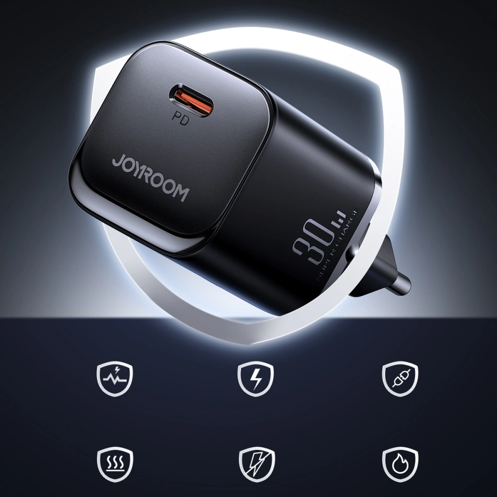 Hurtownia GSM - Nabíječka Joyroom Speed Series JR-TCF07EU USB-C 30W PD QC AFC FCP černá - JYR936 - {ean13} - Hurt