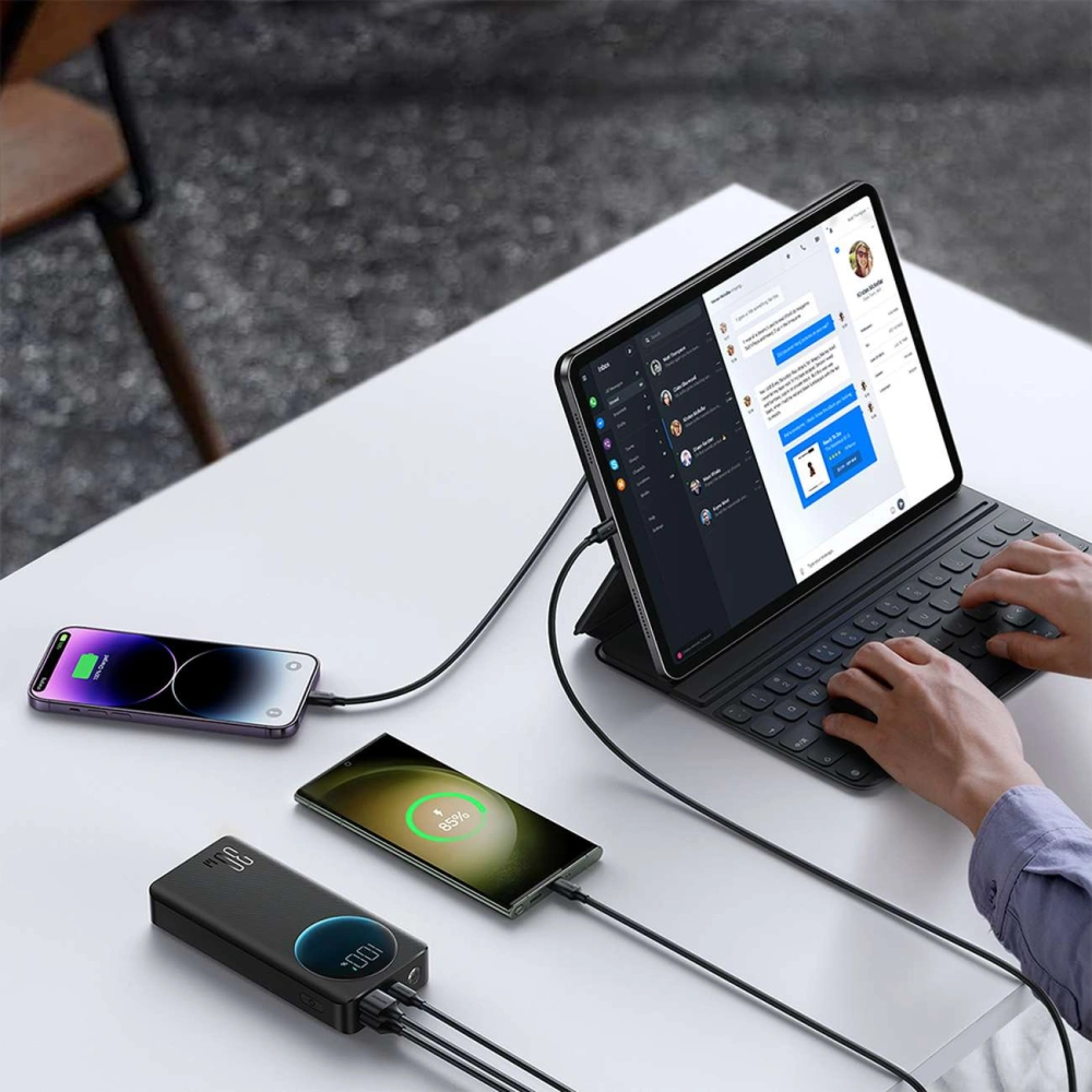 Hurtownia GSM - Powerbank Joyroom JR-PBF02 20000mAh 30W + kabel USB-A / USB-C 25cm černý - JYR937 - {ean13} - Hurt