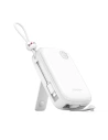 Joyroom Cutie Series JR-L008 Plus powerbank 20000mAh 22.5W + built-in cables USB-C, Lightning + USB-A / USB-C cable 25cm white