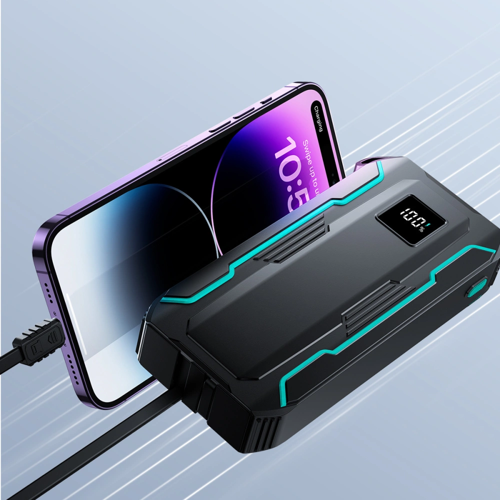 Hurtownia GSM - Powerbank Joyroom JR-L018 20000mAh 22.5W + integrierte USB-C, Lightning-Kabel schwarz - JYR945 - {ean13} - Hurt