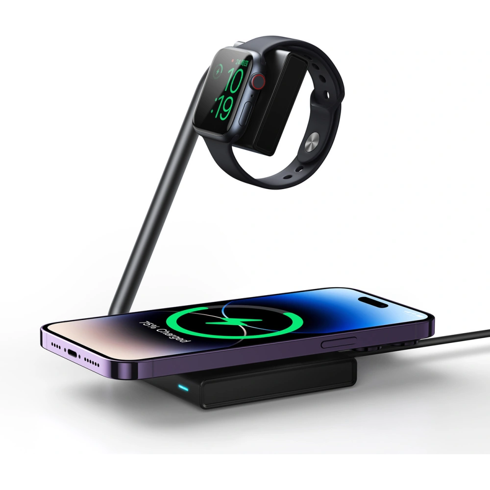 Hurtownia GSM - Indukční nabíječka 2w1 Joyroom JR-WQN05 15W MagSafe Qi černá - JYR946 - {ean13} - Hurt