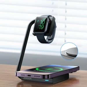 Hurtownia GSM - Indukciós töltő 2w1 Joyroom JR-WQN05 15W MagSafe Qi fekete - JYR946 - {ean13} - Hurt