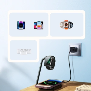 Hurtownia GSM - Indukciós töltő 2w1 Joyroom JR-WQN05 15W MagSafe Qi fekete - JYR946 - {ean13} - Hurt