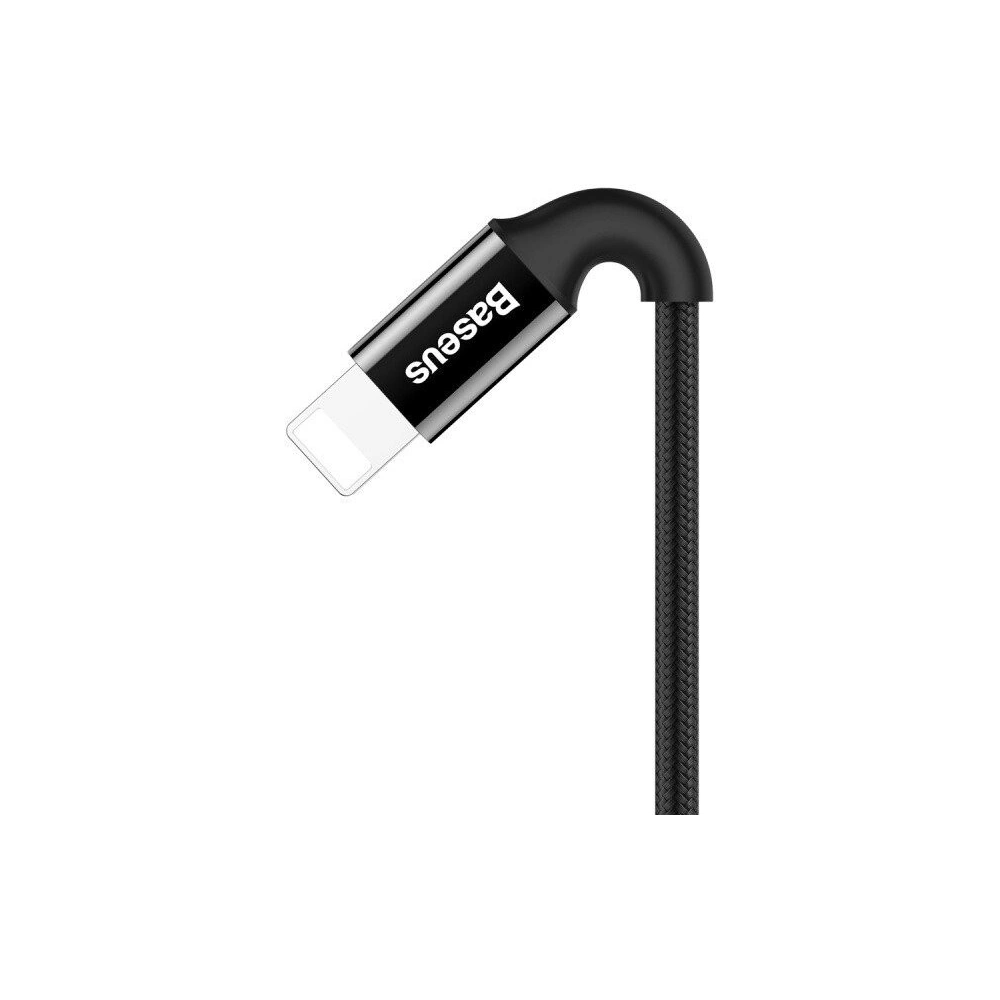 Hurtownia GSM - Kabel Lightning Baseus z podświetlanym złączem 1m (czarny) - BSU590BLK - {ean13} - Hurt