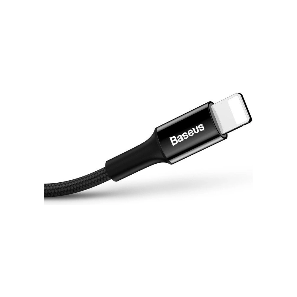 Hurtownia GSM - Kabel Lightning Baseus z podświetlanym złączem 1m (czarny) - BSU590BLK - {ean13} - Hurt