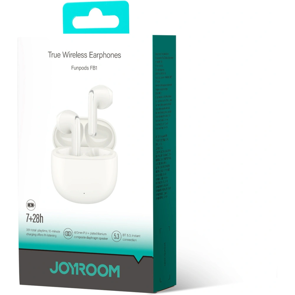 Hurtownia GSM - Vezeték nélküli fülhallgató Joyroom Funpods Series JR-FB1 TWS Bluetooth 5.3 bézs - JYR949 - {ean13} - Hurt