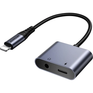 Wholesale Joyroom SY-L01 DAC adapter 2in1 Lightning / Lightning, mini jack 3.5mm black - JYR951 - {ean13} - Hurt