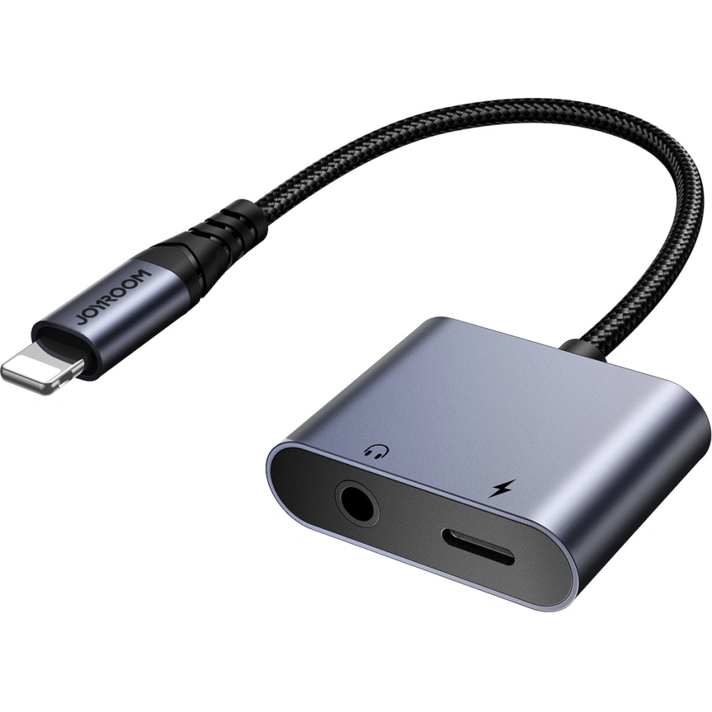 Hurtownia GSM - DAC adapter 2w1 Joyroom SY-L01 Lightning / Lightning, mini jack 3.5mm fekete - JYR951 - {ean13} - Hurt