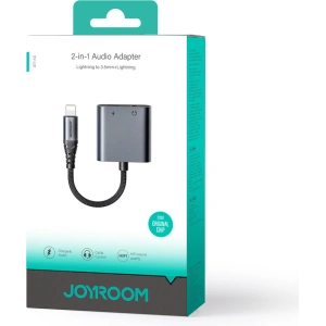 Wholesale Joyroom SY-L01 DAC adapter 2in1 Lightning / Lightning, mini jack 3.5mm black - JYR951 - {ean13} - Hurt