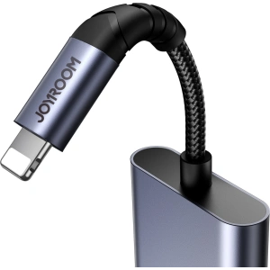Wholesale Joyroom SY-L01 DAC adapter 2in1 Lightning / Lightning, mini jack 3.5mm black - JYR951 - {ean13} - Hurt