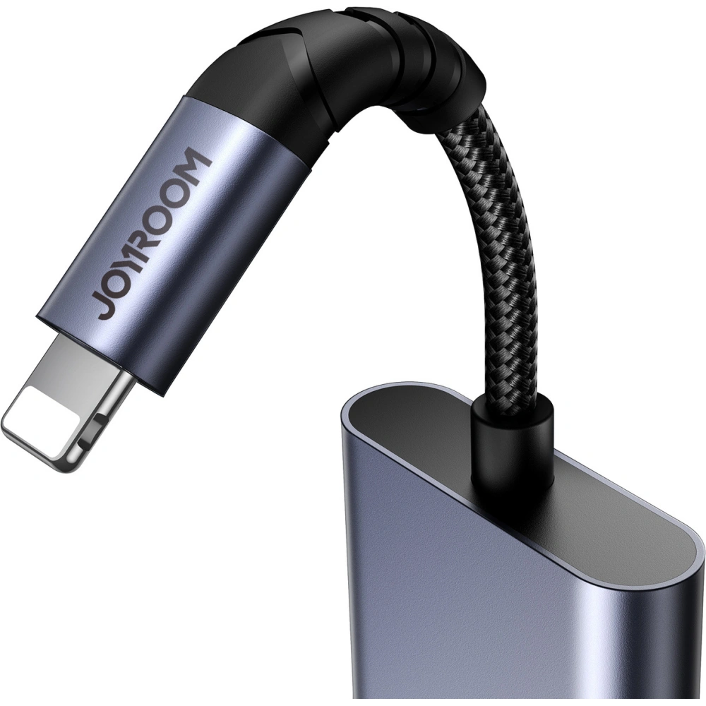 Hurtownia GSM - DAC adapter 2w1 Joyroom SY-L01 Lightning / Lightning, mini jack 3.5mm fekete - JYR951 - {ean13} - Hurt