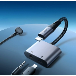 Wholesale Joyroom SY-L01 DAC adapter 2in1 Lightning / Lightning, mini jack 3.5mm black - JYR951 - {ean13} - Hurt