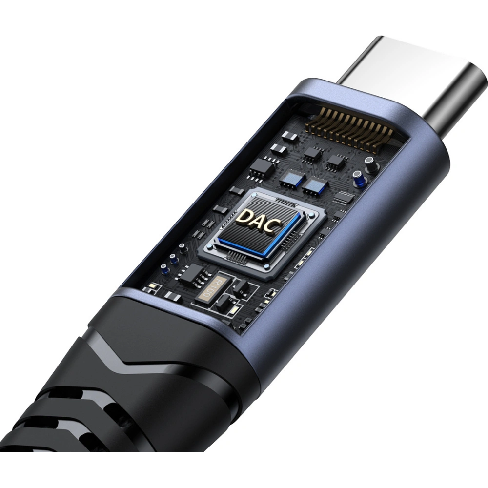 Hurtownia GSM - Adapter DAC 2w1 Joyroom SY-C02 USB-C / USB-C, mini jack 3.5mm negru - JYR954 - {ean13} - Hurt