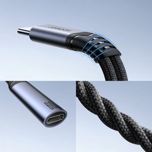 Adapter DAC 2w1 Joyroom SY-C02 USB-C / USB-C, mini jack 3.5mm czarny