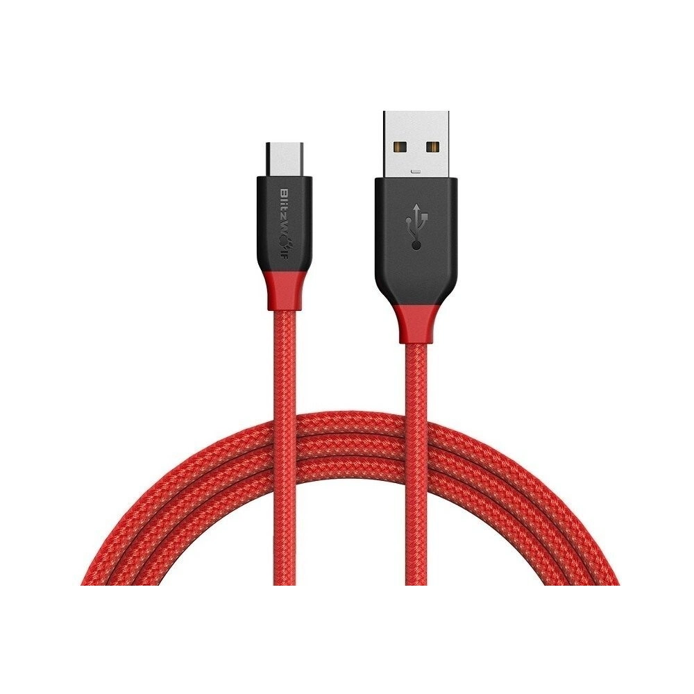 Wholesale Micro USB AmpCore Cable BlitzWolf BW-MC4 1m Red - BLZ131RED - {ean13} - Hurt