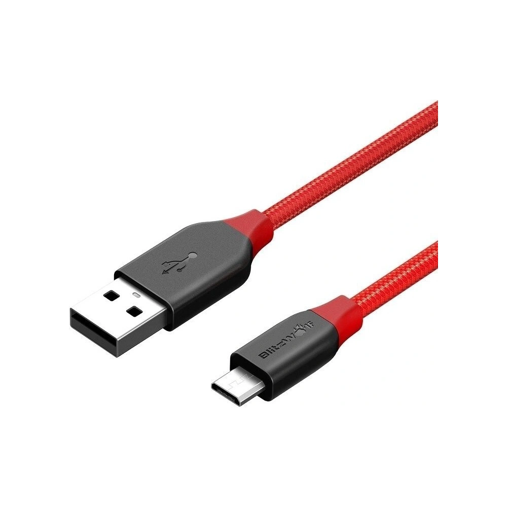 Wholesale Micro USB AmpCore Cable BlitzWolf BW-MC4 1m Red - BLZ131RED - {ean13} - Hurt