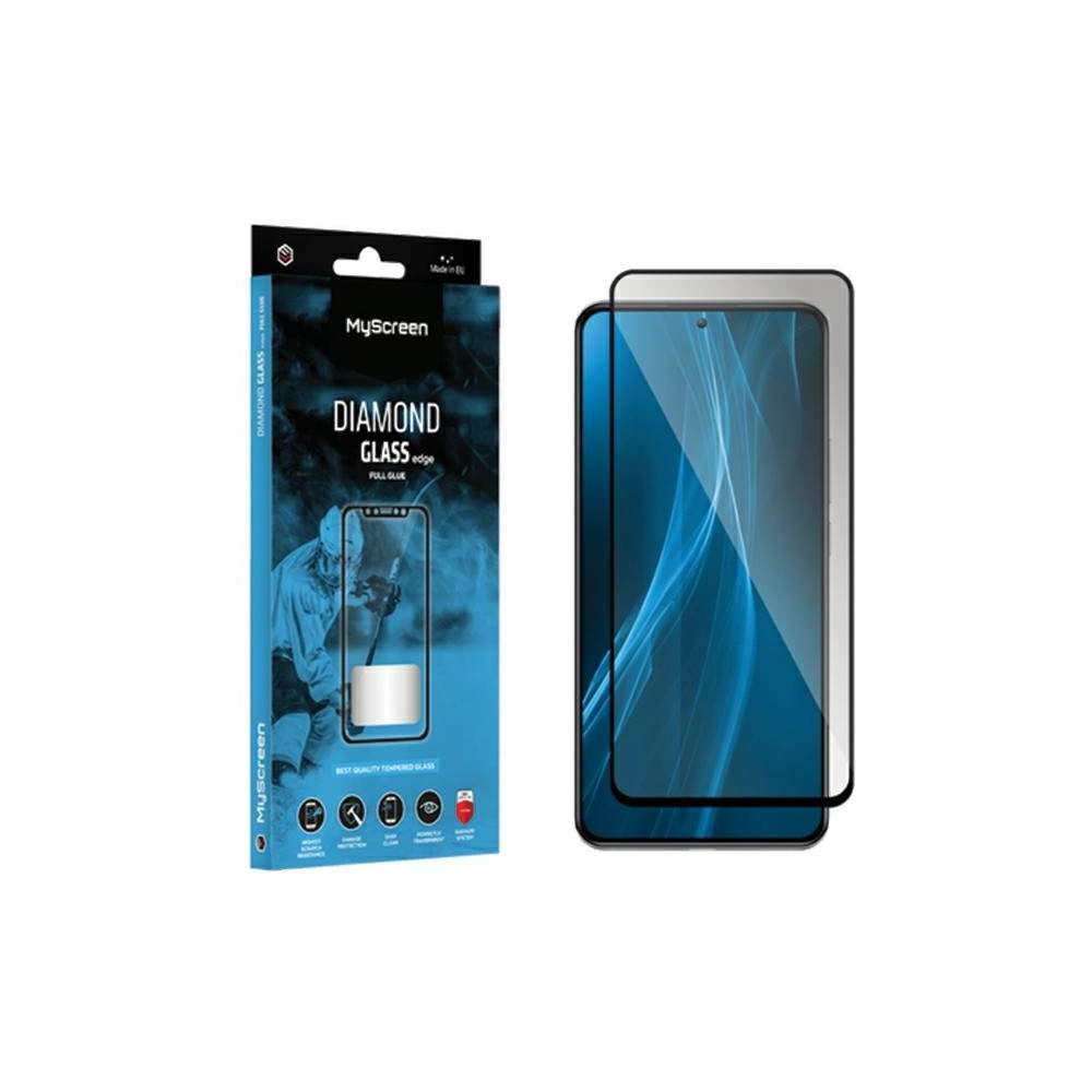 Hurtownia GSM - Edzett üveg MyScreen Diamond Glass Edge Full Glue Tecno Spark 10 / 10C / Go 2023 fekete - MSRN465 - {ean13} - Hurt