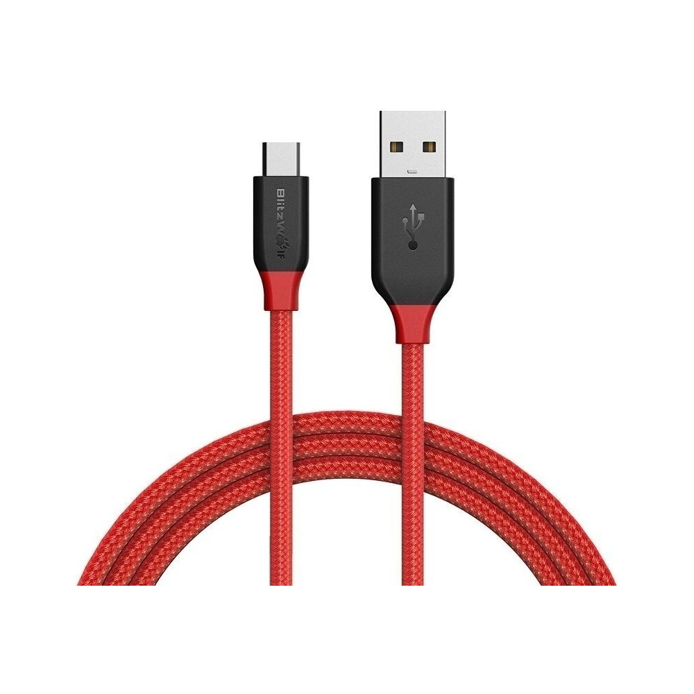 Hurtownia GSM - Kabel Micro USB AmpCore BlitzWolf BW-MC5 1,8m (czerwony) - BLZ132RED - {ean13} - Hurt