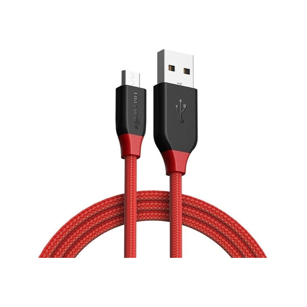 Wholesale Micro USB AmpCore Cable BlitzWolf BW-MC5 1,8m Red - BLZ132RED - {ean13} - Hurt