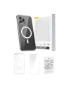 Etui Baseus Magnetic Crystal Clear Apple iPhone 11 Pro (průhledné) + tvrzené sklo + čisticí sada