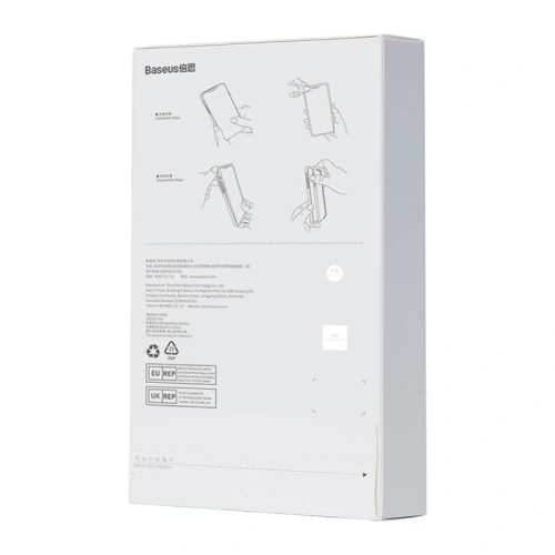 Etui Baseus Magnetic Crystal Clear Apple iPhone 11 Pro (przeźroczyste) + szkło hartowane + zestaw czyszczący