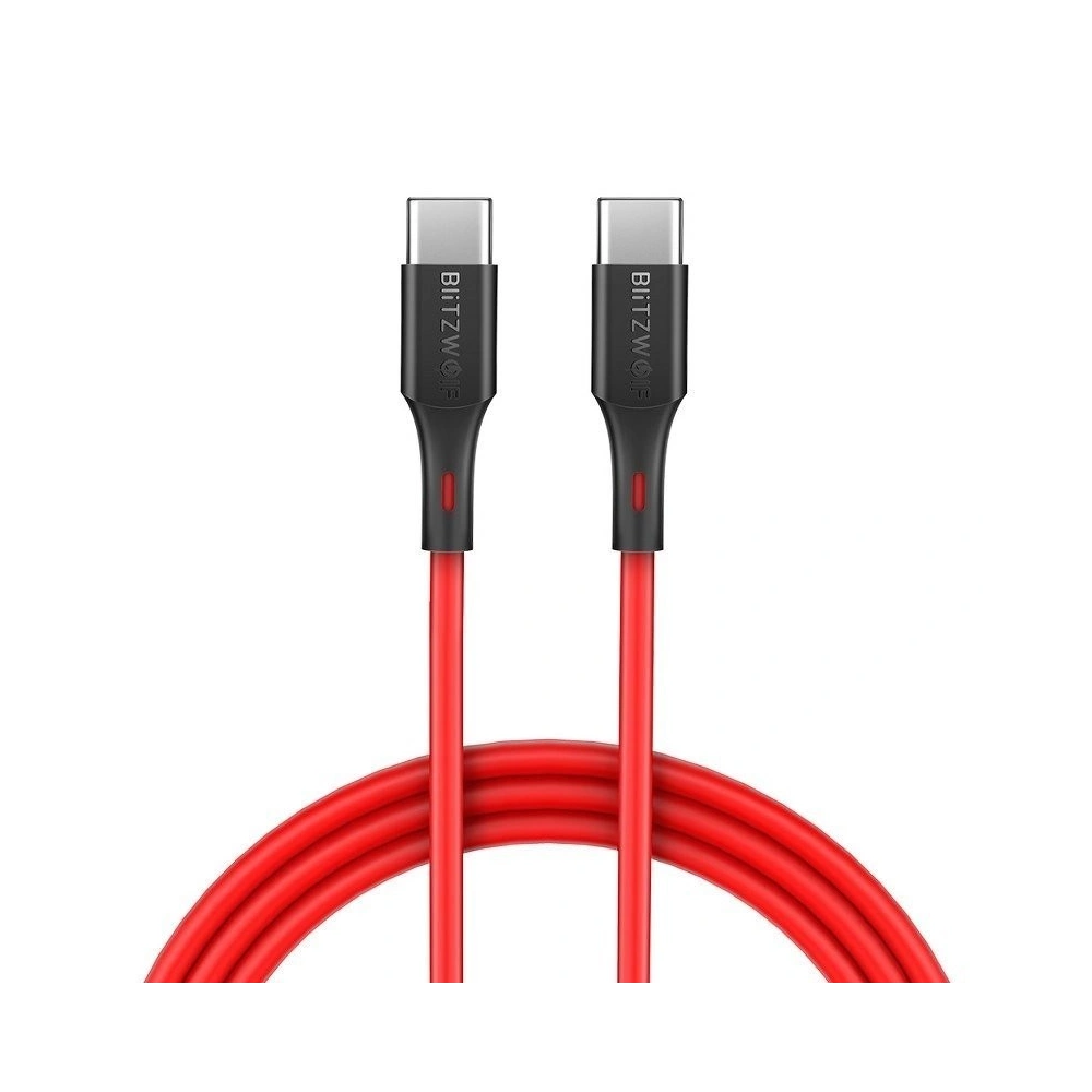 Wholesale USB-C PD Cable BlitzWolf BW-TC17 PD3.0 QC4.0 0.9m Red - BLZ134RED - {ean13} - Hurt