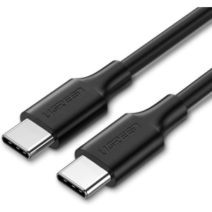 Niklowany kabel USB-C do USB-C UGREEN 0,5m (czarny)
