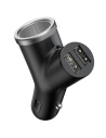 Car Charger Baseus Y Type 2xUSB 3,4A 40W Black